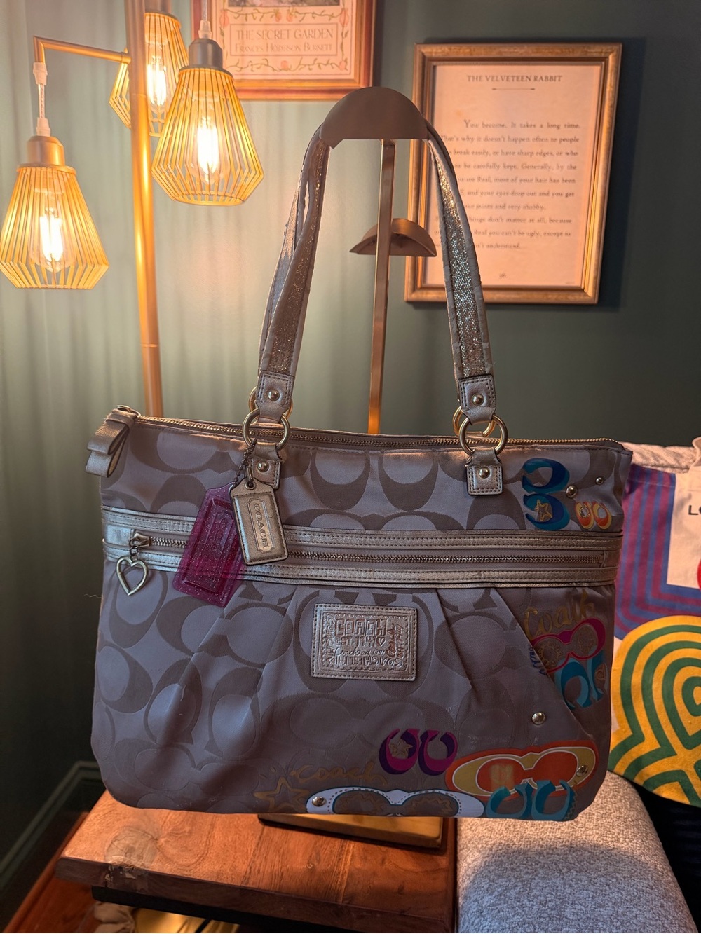 Coach Poppy Glam Tote